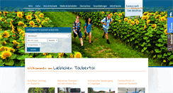 Desktop Screenshot of liebliches-taubertal.de